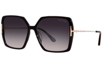 Tom Ford JOANNA FT 1039 Shiny Black/Dark Grey Shaded 59/15/140 women Sunglasses