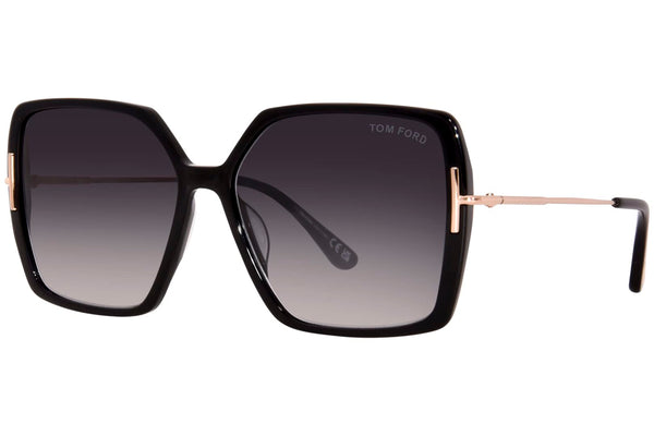 Tom Ford JOANNA FT 1039 Shiny Black/Dark Grey Shaded 59/15/140 women Sunglasses