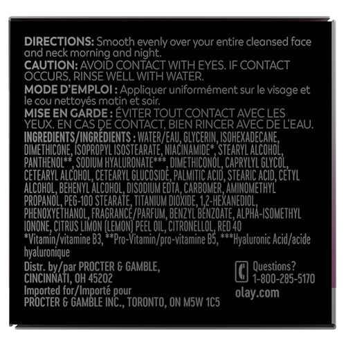 Olay Active Hydrating Cream Face Moisturizer, 1.9 fl oz