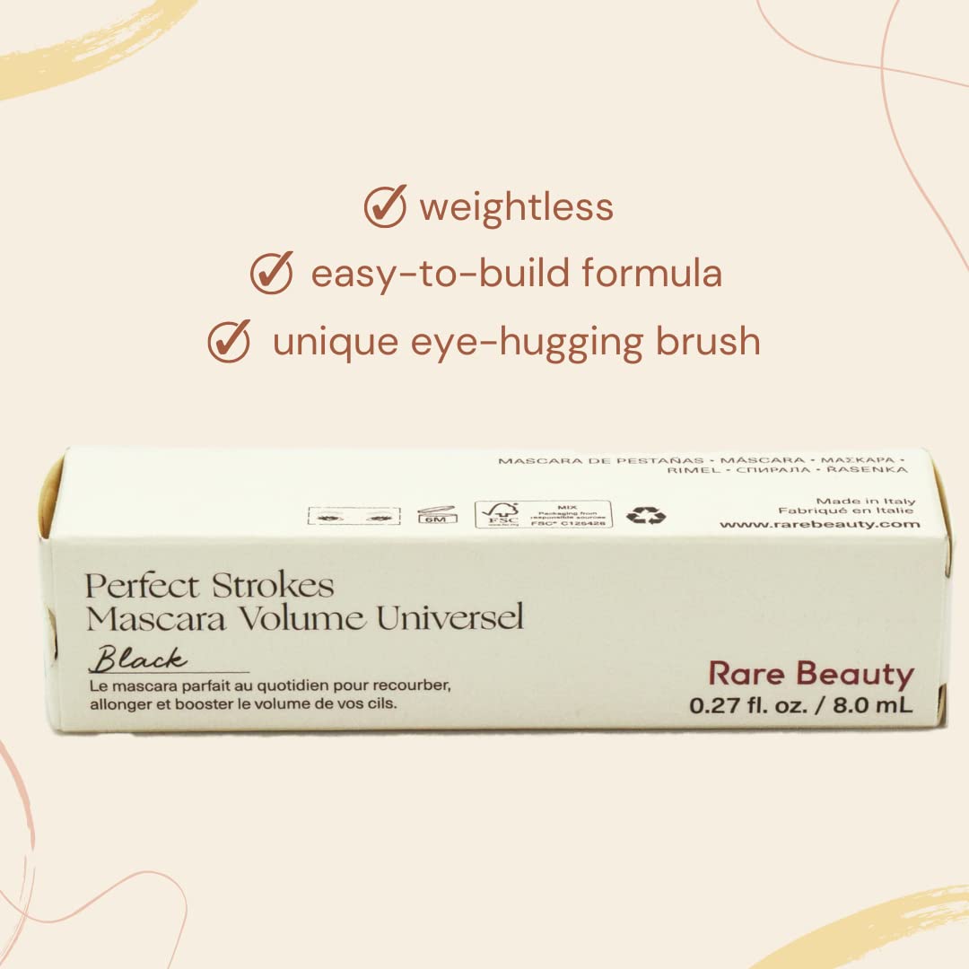 YAMOOCO Rare Beauty by Selena Gomez Mini Perfect Strokes Universal Volumizing Mascara Black