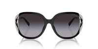 Thumbnail for COACH Women's HC8396U Universal Fit Square Sunglasses, Black/Grey Gradient, 56 mm