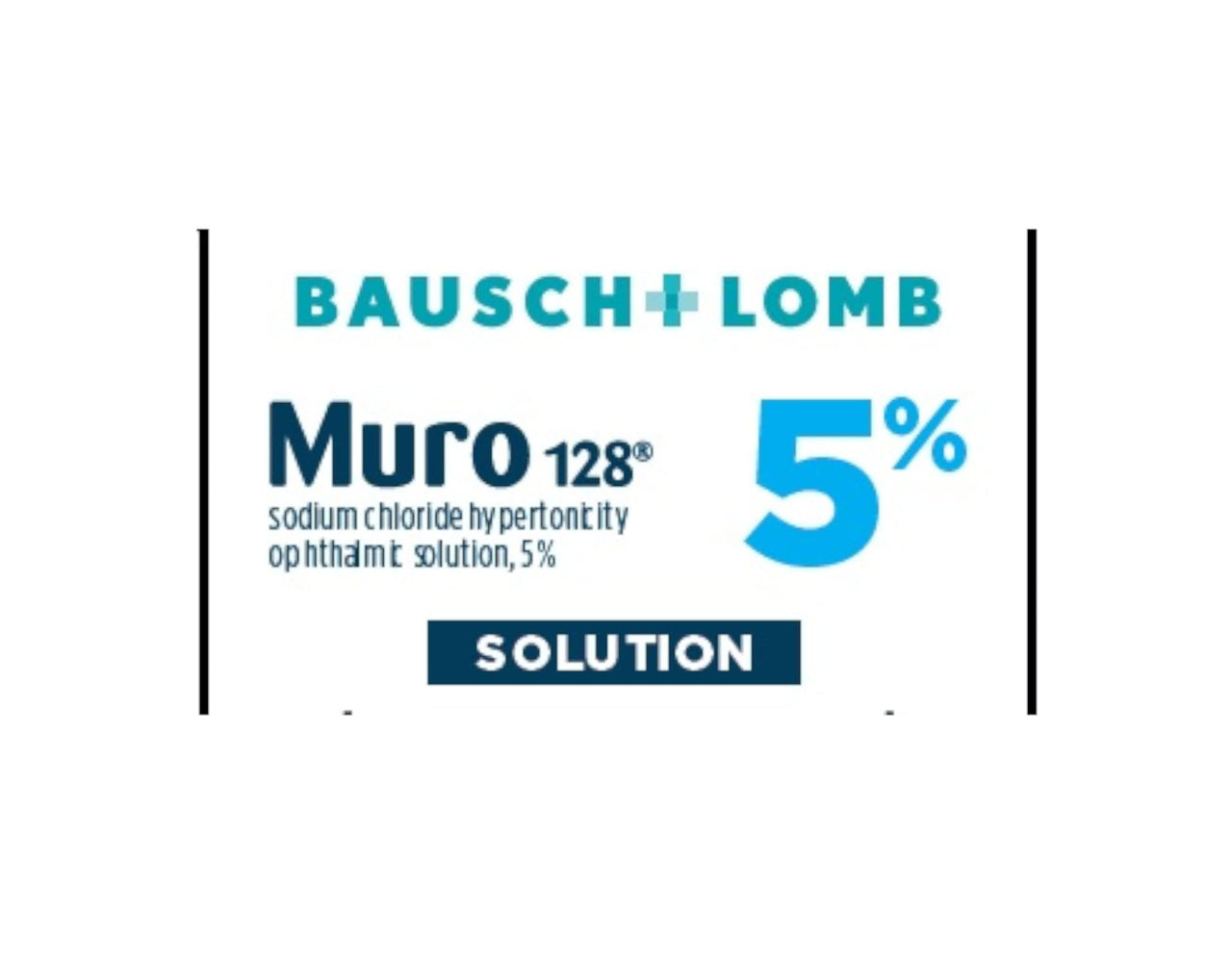 Bausch & Lomb Muro 128 Solution 5% 15 mL (Pack of 4)