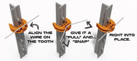 Thumbnail for LockJawz T-Post Fence Insulator Orange