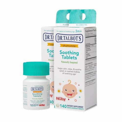 Image 2 of Chamomile Soothing Tablets (Pack of 2) for the product Dr. Talbot's Chamomile Soothing Tablets for Babies, 140 Count