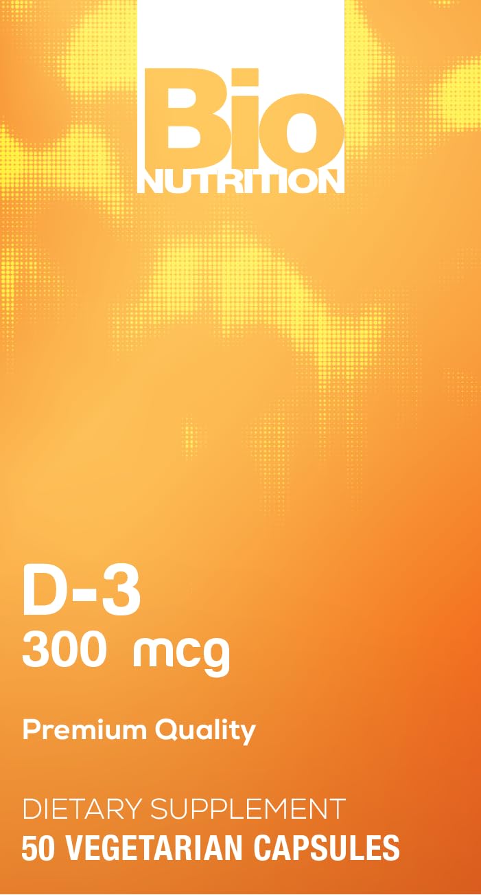 Bio Nutrition D3 12000 Iu Vegi-Caps, 50 Count