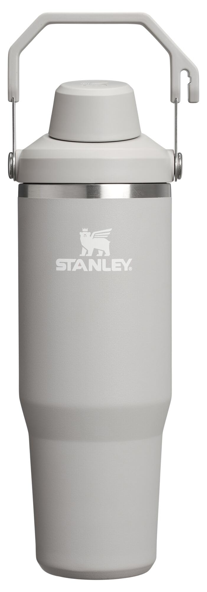 Stanley IceFlow 2.0 Fast Flow Tumbler with Handle 30 oz | Twist On Angled Spout Lid | Leakproof Water Bottle | Insulated Stainless Steel | BPA-Free | Ash