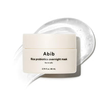 Thumbnail for Abib Rice Probiotics Overnight Face Mask Barrier Jelly 2.7 fl oz | Korean Sleeping Mask for Glass Skin | Moisturizing & Slugging Cream