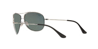 Thumbnail for Ray-Ban RB3293 Metal Aviator Sunglasses, Gunmetal/Polarized Green, 63 mm