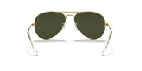 Thumbnail for Ray-Ban RB3025 Classic Aviator Sunglasses, Gold Brown/G-15 Green, 55 mm
