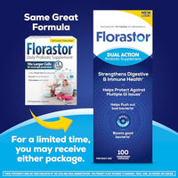 Thumbnail for Florastor Probiotics for Digestive and Immune Health, 100 Capsules, Probiotics for Women & Men, Helps Flush Out Bad Bacteria, Boosts The Good with Our Unique Strain Saccharomyces Boulardii
