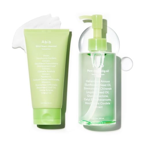 Image 1 of Default Title for the product Abib Heartleaf Cleasing Duo: Korean Cleansing Oil, Foam Cleanser
