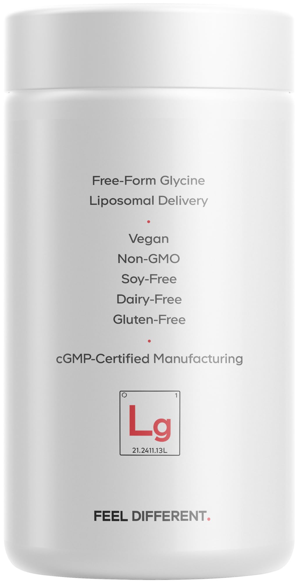 Codeage Liposomal Glycine+ Supplement - Free-Form Glycine 1,500 mg with Liposomal Delivery - 2-Month Supply - Amino Acid Capsules - Protein Support - Glycine Vitamins - 180 Capsules