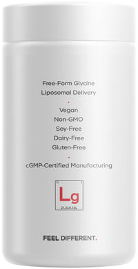 Thumbnail for Codeage Liposomal Glycine+ Supplement - Free-Form Glycine 1,500 mg with Liposomal Delivery - 2-Month Supply - Amino Acid Capsules - Protein Support - Glycine Vitamins - 180 Capsules