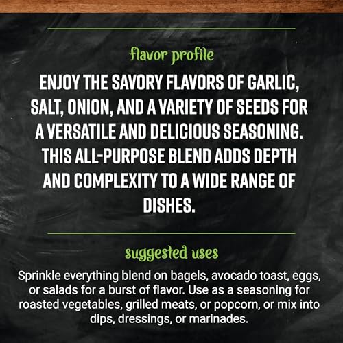 Frontier Co-op Organic Everything Blend Seasoning. 16 Oz, Bulk Bag - For Everything Bagels, Eggs, and Salads