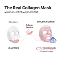 Thumbnail for SUNGBOON EDITOR Deep Collagen Overnight Mask Hydrating Mask for Glass Skin, Wrinkle Care, Firming & Pore Refining 2,160,000PPB Collagen + 9 Peptides Korean Skincare, 4ea Gifts for Women