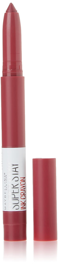 Thumbnail for Maybelline Super Stay Ink Crayon Lipstick Makeup, Precision Tip Matte Lip Crayon with Built-in Sharpener, Longwear Up To 8Hrs, Accept A Dare, Wine Pink, 1 Count