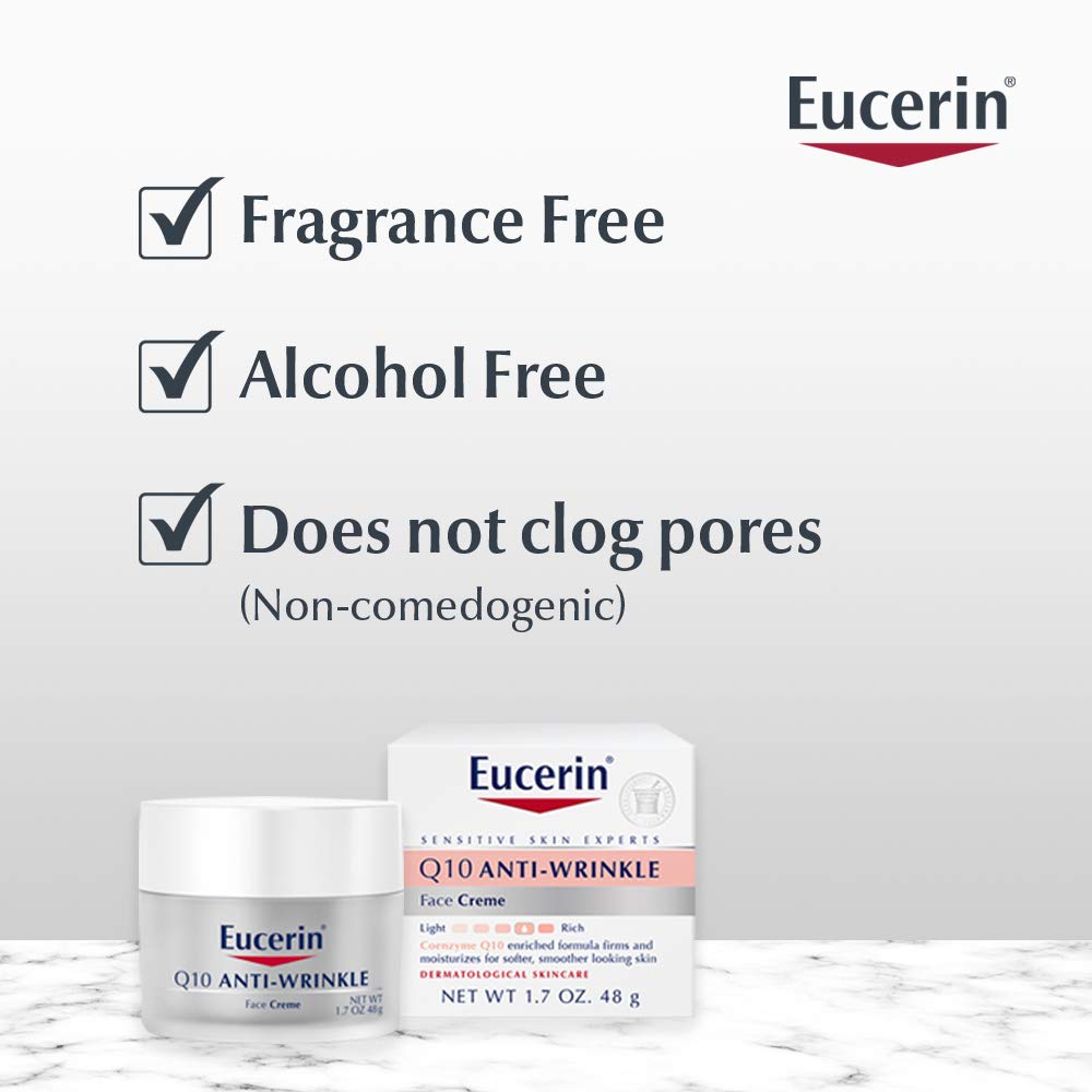 Eucerin, Q10 Anti-Wrinkle Face Cream, 1.7 oz (48 g)