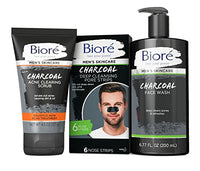 Thumbnail for Bioré Men's Skincare Charcoal Face Wash, Deep Cleans Pores & Refreshes Skin, 6.77 Fl. Ounces