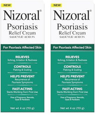 Thumbnail for Nizoral Psoriasis Relief Cream- Relieves Itching, Irritation & Redness and Controls Flaking and Scaling with Maximum Strength Medicine (Salicylic Acid 3%), 4 Fl Oz (Pack of 2)