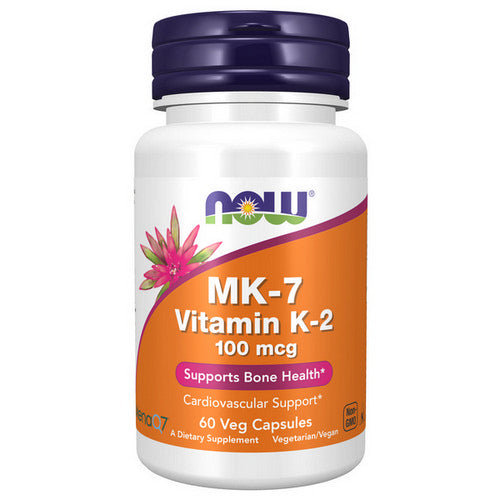 Now Foods MK-7 Vitamin K-2 100 mcg 60 vcaps