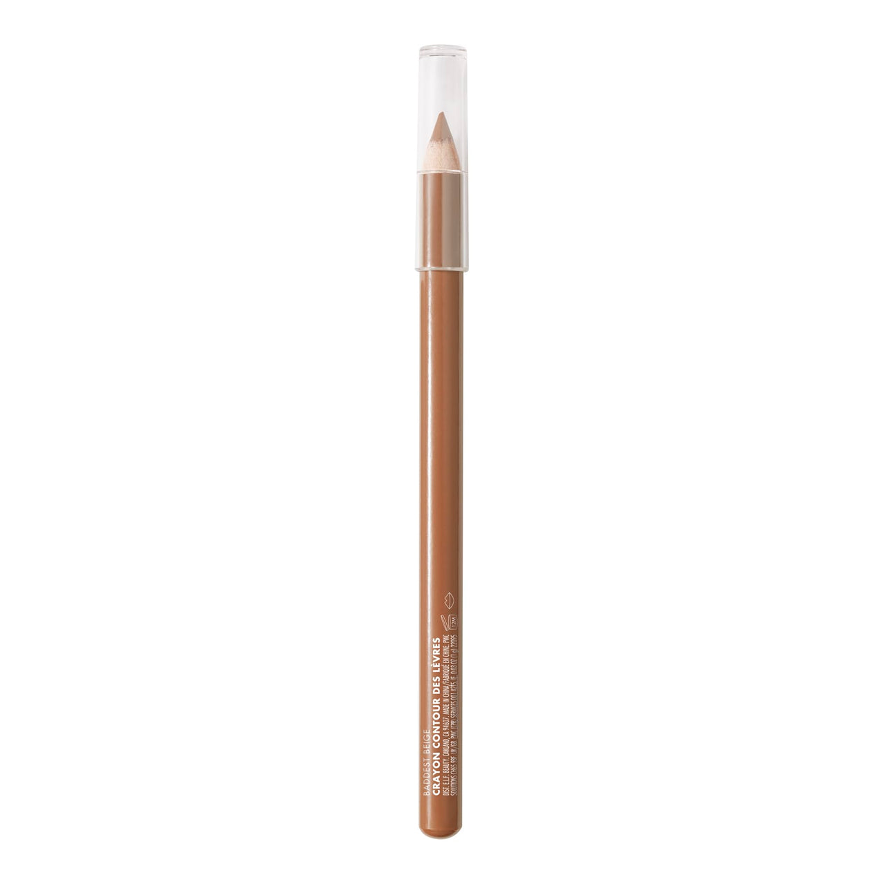 e.l.f. Cream Glide Lip Liner, Highly-Pigmented Pencil For Shaping & Sculpting Lips, Semi-Matte Finish, Vegan & Cruelty-Free, Baddest Beige