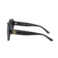 Thumbnail for Tory Burch TY7143U Women's Sunglasses Black/Grey Gradient Polar 56