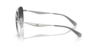Thumbnail for COACH Women's HC7169 Aviator Sunglasses, Shiny Silver/Grey Gradient, 57 mm