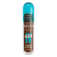 Thumbnail for NYX PROFESSIONAL MAKEUP Lip IV Hydrating Glossy Lip Stain, Long-Lasting, Tinted, Vegan Formula with 12 HR Hydration - Splash N Spice (Brown)