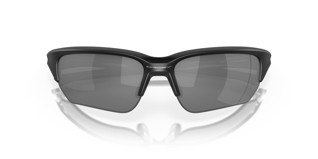 Oakley Men's OO9363 Flak Beta Polarized Rectangular Sunglasses, Matte Black, 64 mm