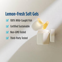 Thumbnail for Nordic Naturals Ultimate Omega-D3, Lemon Flavor - 60 Soft Gels - 1280 mg Omega-3 + 1000 IU Vitamin D3 - EPA & DHA - Promotes Brain, Heart, & Immune Health - 30 Servings