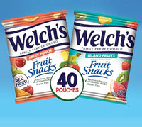 Thumbnail for Welch's Fruit Snacks, Fruit Punch & Island Fruits, Individual Single Serve 0.8 oz bags (Pack of 40)