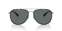 Thumbnail for COACH Sunglasses HC 7164 936881 Satin Gunmetal/Black Grey Solid Polar Policarb