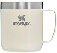 Thumbnail for Stanley Stay-Hot Camp Mug 12 oz | Press Fit Drink Through Lid | Cup for Coffee, Tea and Drinks | Insulated Stainless Steel Coffee Mug | BPA-Free | Cream Gloss