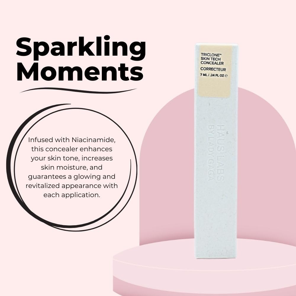 HAUS LABS BY LADY GAGA Triclone Skin Tech Hydrating + De-puffing Concealer with Fermented Arnica 02 Fair Golden