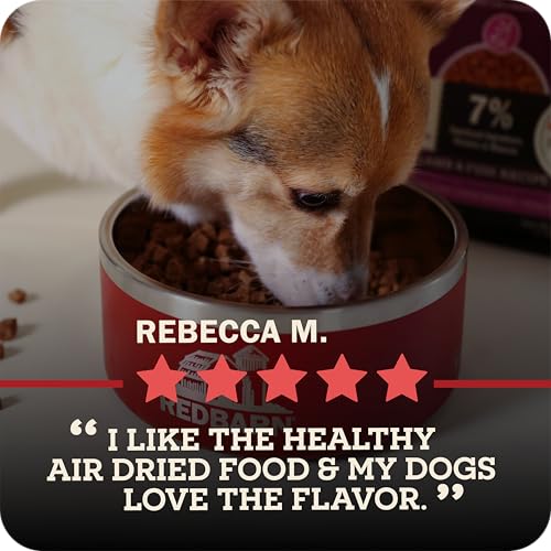 Redbarn Powerfood Air Dried Dog Food for Small Breeds - 91% Chicken & Chicken Organs with Blueberries - High Protein Dry Full Feed or Topper Made in USA for Picky Eaters - 2lb