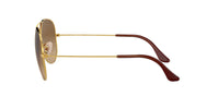Thumbnail for Ray-Ban RB3025 Classic Aviator Sunglasses, Gold/Polarized Brown Gradient, 58 mm