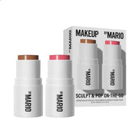 Thumbnail for Makeup By Mario Sculpt & Pop On the Go Duo Contour and Blush Stick - Medium/Pale Petal - Warm Golden/Soft Pink