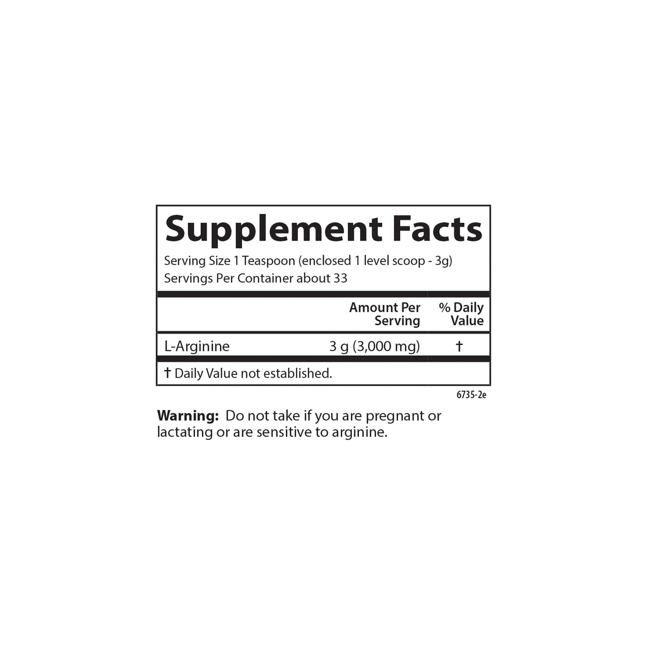 Carlson - L-Arginine Powder, Free-Form Amino Acid, Circulatory Health, 3.53 oz (100 g)