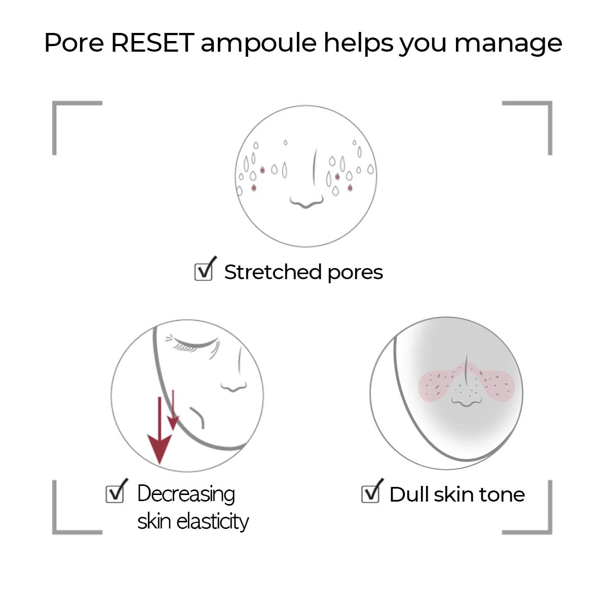 numbuzin No.3 Pore Reset Ampoule Shot | Retinol, Silybin, Niacinamide, Adenosine, Saggy Pores, Excess Sebum | Korean Skin Care for Face, 0.25 fl oz
