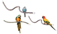 Thumbnail for JW Pet Comfy Perch For Birds Flexible Multi-color Rope, Large - 21
