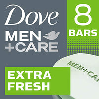 Thumbnail for DOVE MEN + CARE 3 in 1 Bar Cleanser for Body, Face, and Shaving Extra Fresh Body and Facial Cleanser More Moisturizing Than Bar Soap to Clean and Hydrate Skin 3.75 Ounce (Pack of 8)