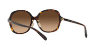Thumbnail for COACH HC8360F Low Bridge Fit Sunglasses, Dark Tortoise/Brown Gradient, 58 mm
