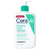 Thumbnail for CeraVe Foaming Facial Cleanser, Daily Face Wash for Oily Skin, Hyaluronic Acid + Ceramides + Niacinamide, Fragrance Free & Paraben Free, Non-Drying Oil Control Face Wash, 16 Fluid Ounces