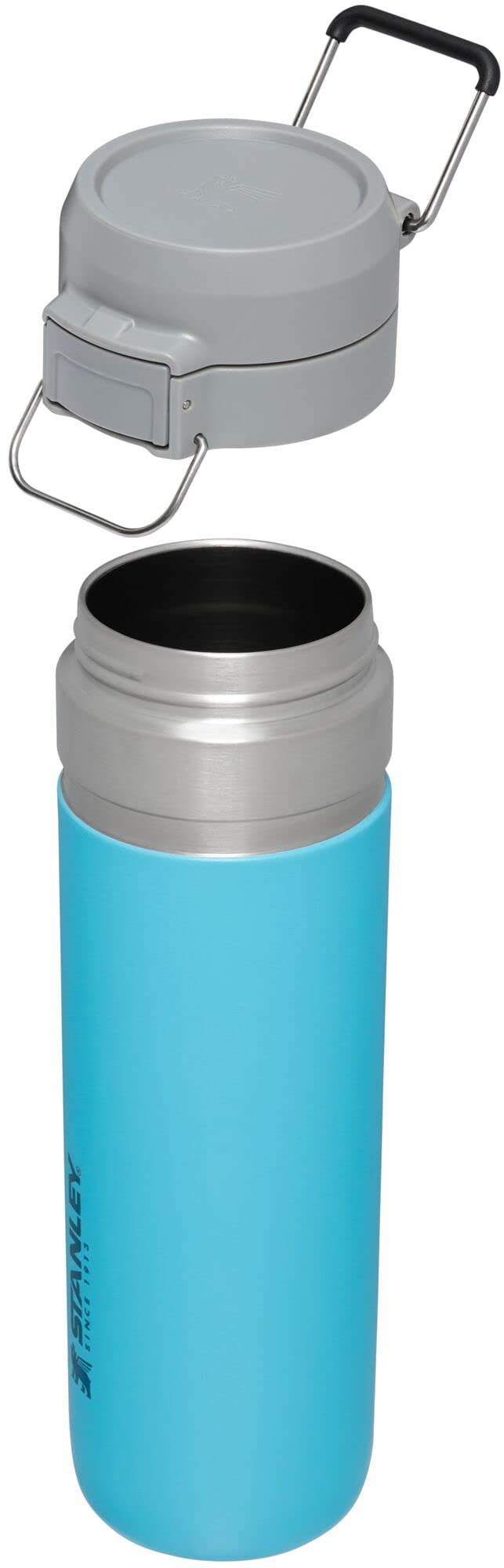 Stanley Quick Flip GO Water Bottle 24 oz | Push Button Lid | Leakproof and Packable for Travel and Sports | Insulated Stainless Steel | BPA-Free | Pool