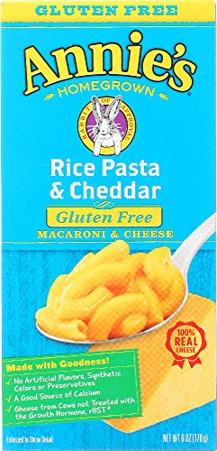 Image 1 of Default Title for the product Annie's Homegrown Gluten-Free Rice Pasta & Cheddar Mac & Cheese 6-Ounce Pack of 24