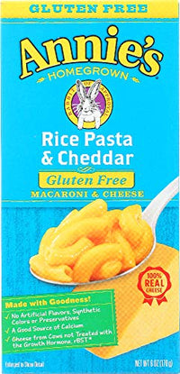 Thumbnail for Image 1 of Default Title for the product Annie's Homegrown Gluten-Free Rice Pasta & Cheddar Mac & Cheese 6-Ounce Pack of 24
