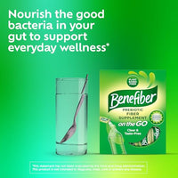 Thumbnail for Benefiber On The Go Prebiotic Fiber Supplement Powder for Digestive Health, Daily Fiber, Unflavored - 28 Sticks (3.92 Ounces)