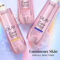 Thumbnail for Olay Super Serum Body Wash for Extra Dry Skin, 24hr Long Lasting Hydration, 5+ Ingredient Complex for Bright Even Firm Luminous Skin, 18.5 Fl Oz