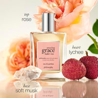 Thumbnail for philosophy amazing grace ballet rose eau de parfum - dreamy & floral women's perfume - with notes of rose, lychee & musk - long lasting fragrance - 2 fl oz