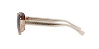 Thumbnail for Coach HC7064 Sunglasses, Light Gold/Brown Gradient, 56 mm
